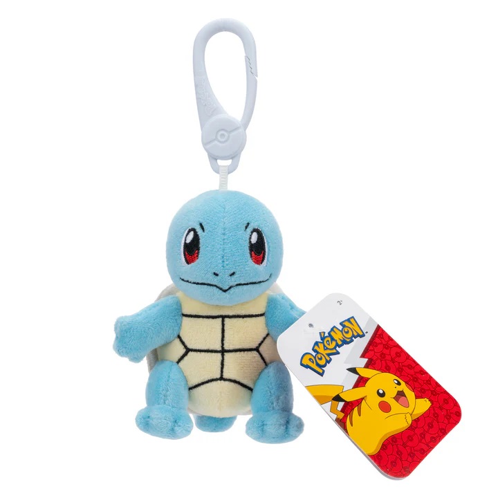 Pokemon Squirtle peluche con moschettone